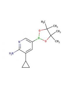 Astatech 3-CYCLOPROPYL-5-(4,4,5,5-TETRAMETHYL-1,3,2-DIOXABOROLAN-2-YL)PYRIDIN-2-AMINE, 95.00% Purity, 0.25G